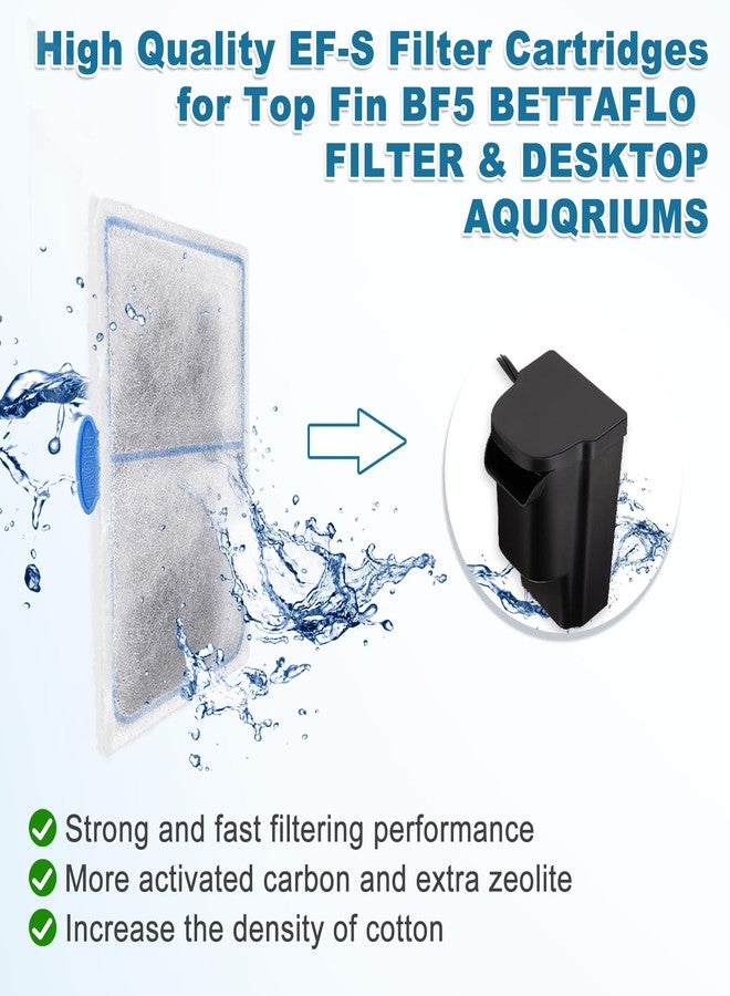 driamor 6 Pack Filter Cartridges Compatible with EF-S Element and BF5 BETTAFLO Filter, Thickened Fish Tank Replacement Filters Cartridge with Zeolite - Image 2